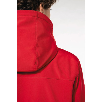 Men's hooded softshell lined parka